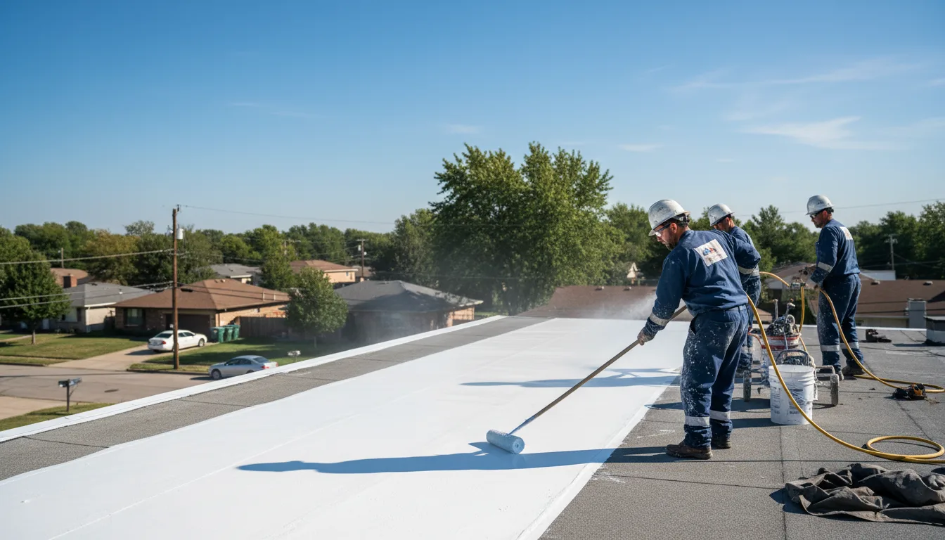 Commercial roof coating in Okemos, MI near me
